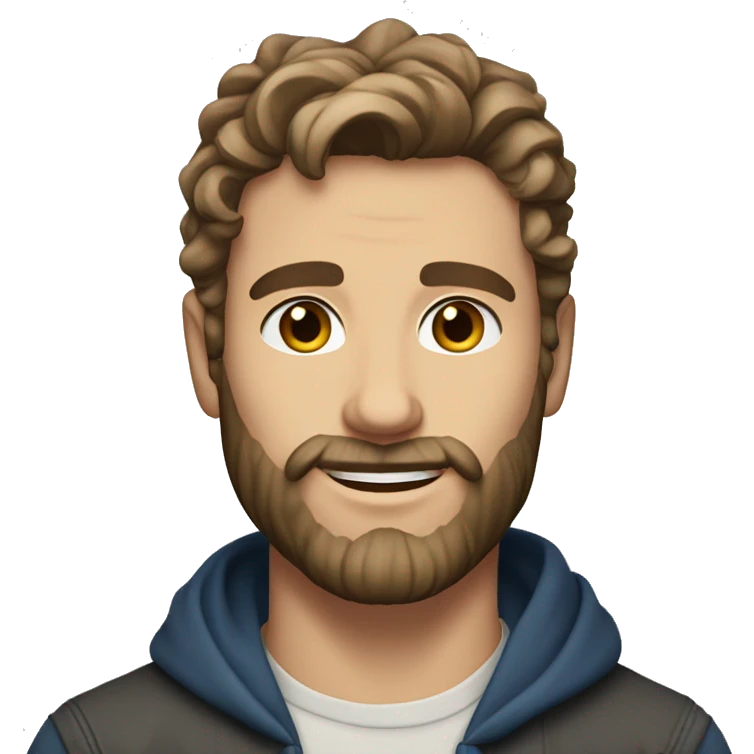40y male blue eyes lightbrown Cool wavy hair nice beard sunkissed emoji