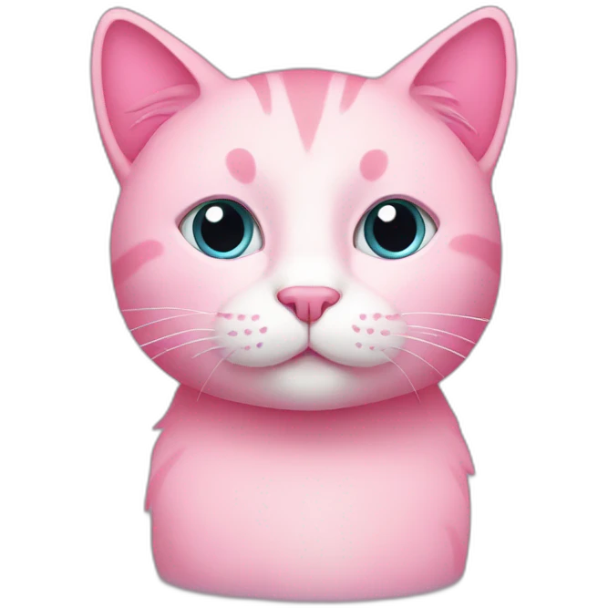 Pink cat emoji