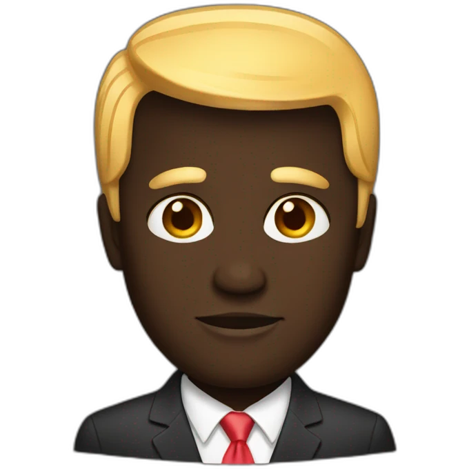trump black skin emoji