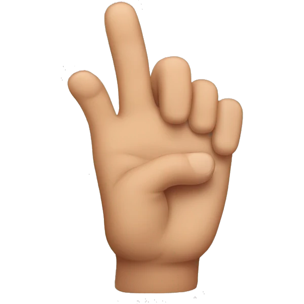FINGER DOWN emoji