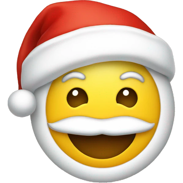smiley with santa claus hat emoji
