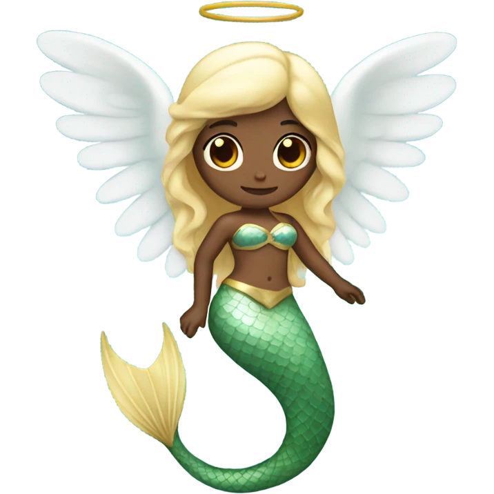 angel with a mermaid tail  emoji
