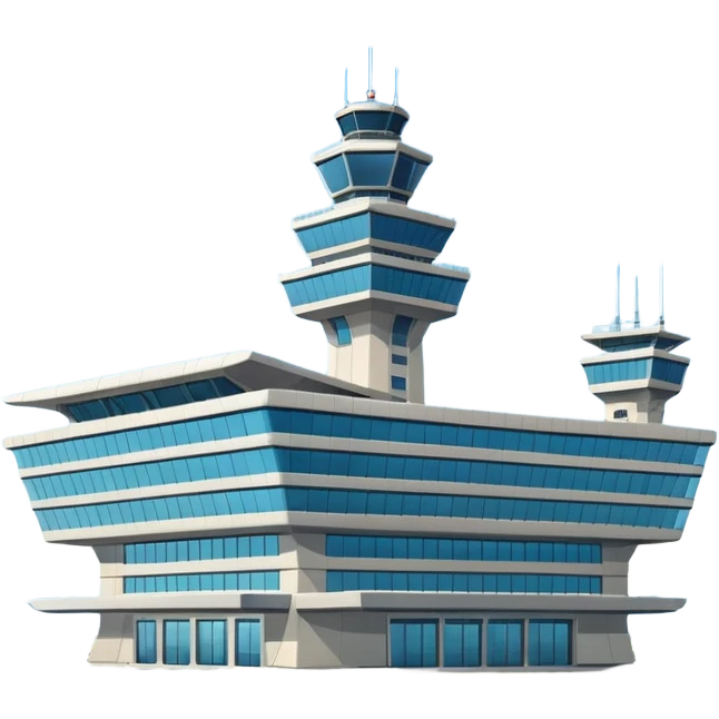 building of big airport png emoji