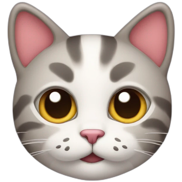 cat with three hearts above the head emoji
