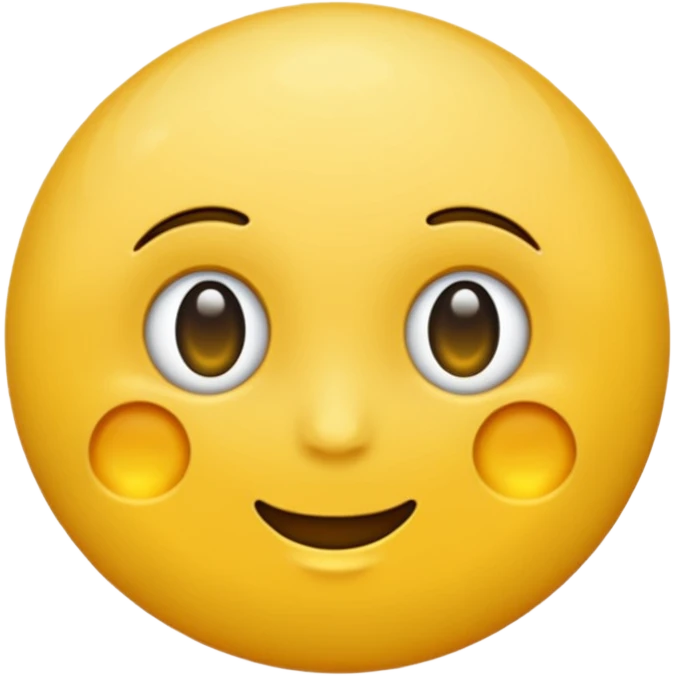Mond ohne gesicht, gelb emoji