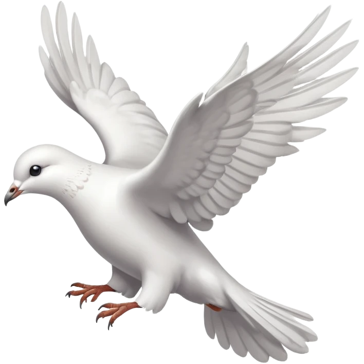 dove flying with its back facing me emoji