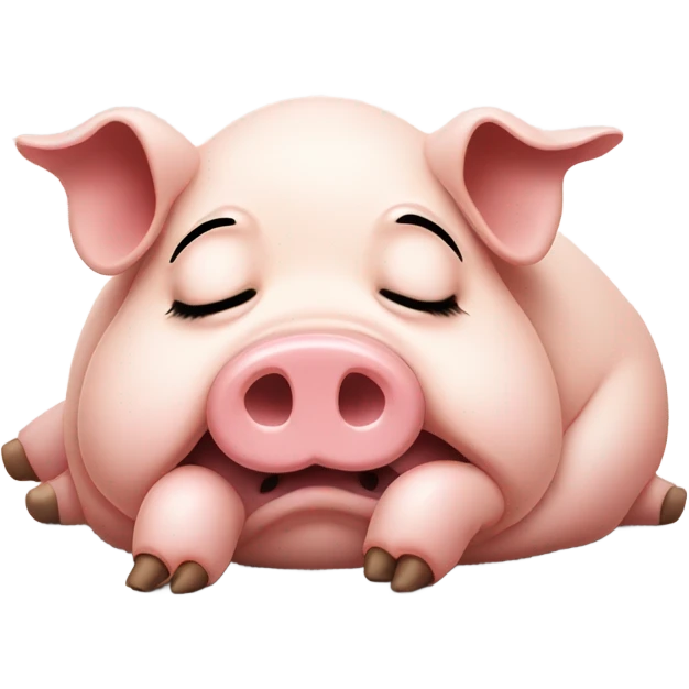 Exhausted pig emoji