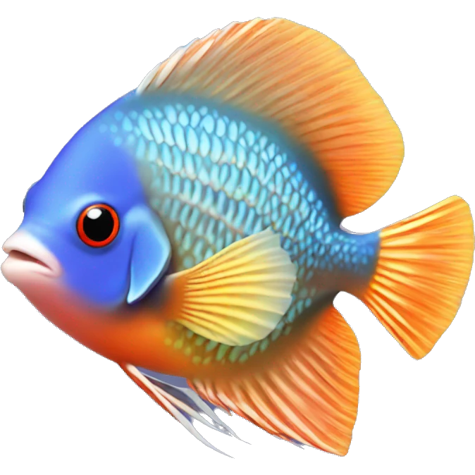 discus pigeon fish emoji