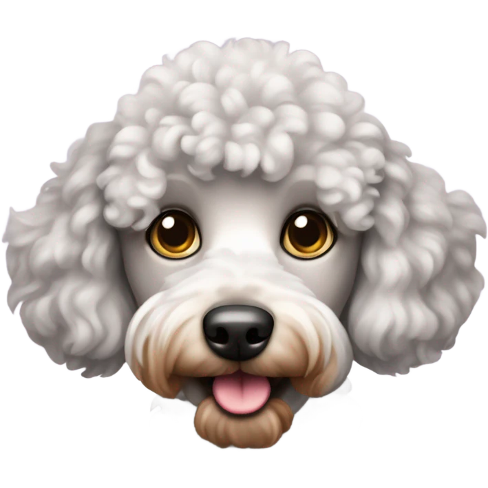 Merle mini poodle emoji