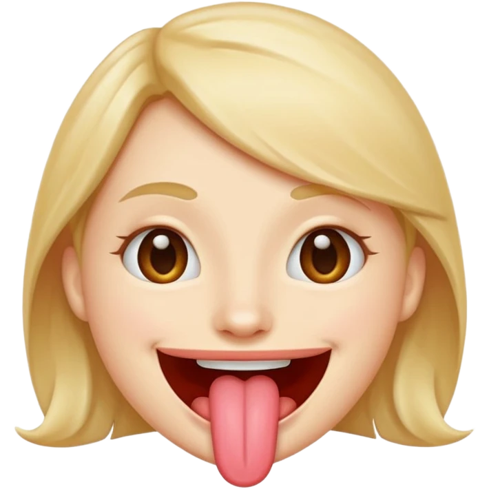 smiling face with tongue curved on top lip emoji