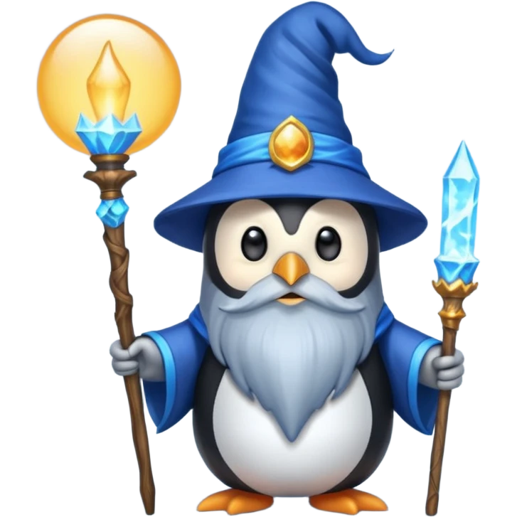 Penguin Wizard emoji