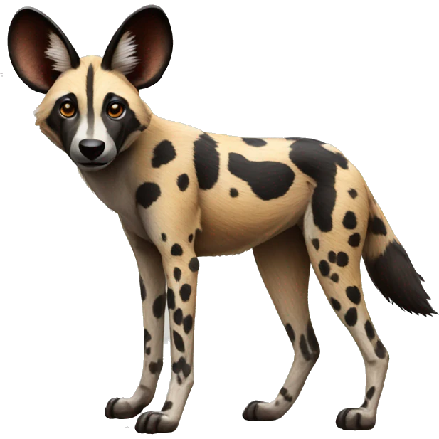 african wild dog emoji