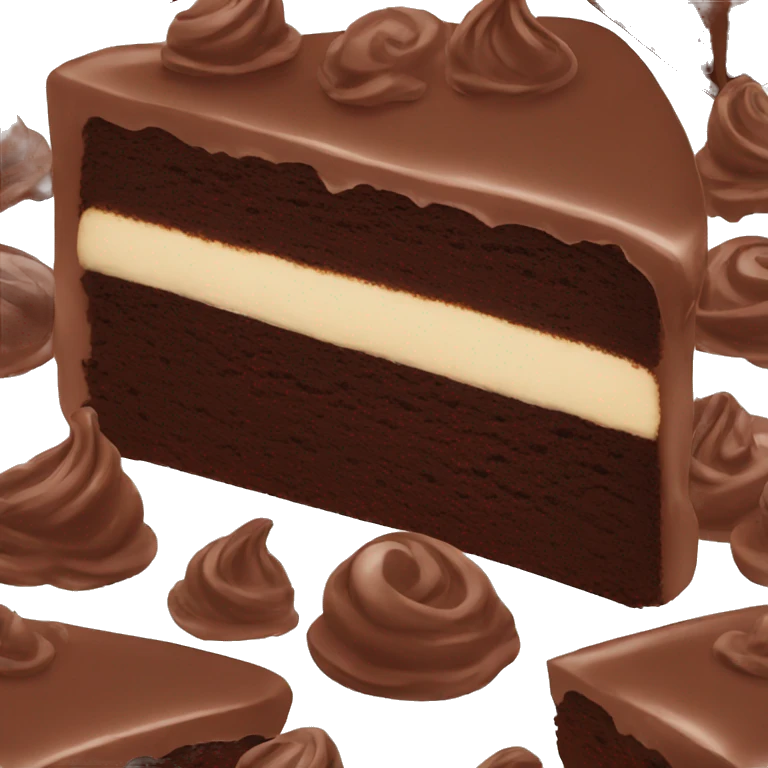 Chocolate cake emoji