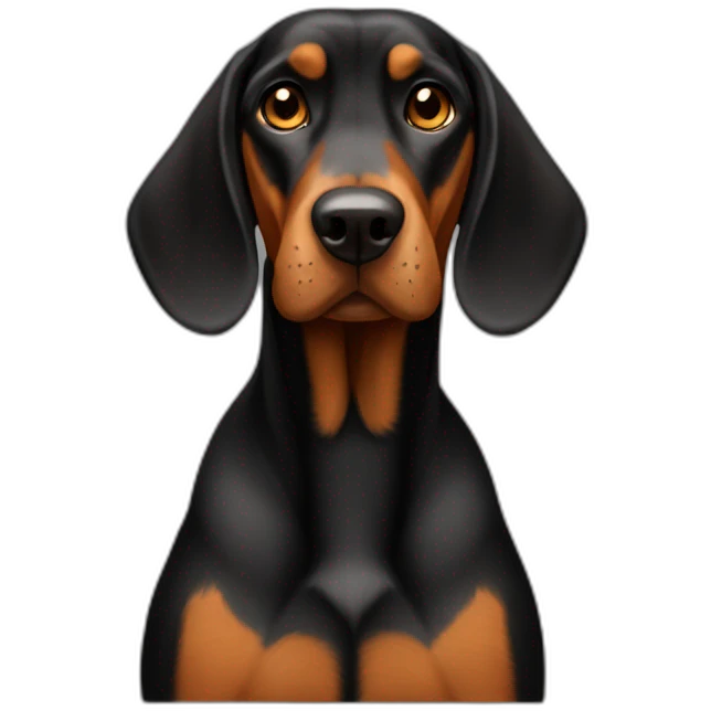 black-and-tan-coonhound emoji