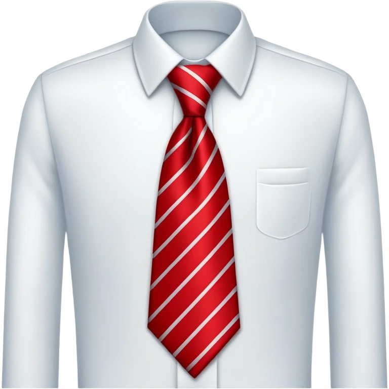 red necktie, professional attire accessory emoji
