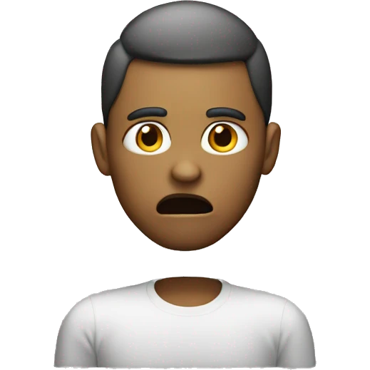 Person making a wtf face emoji