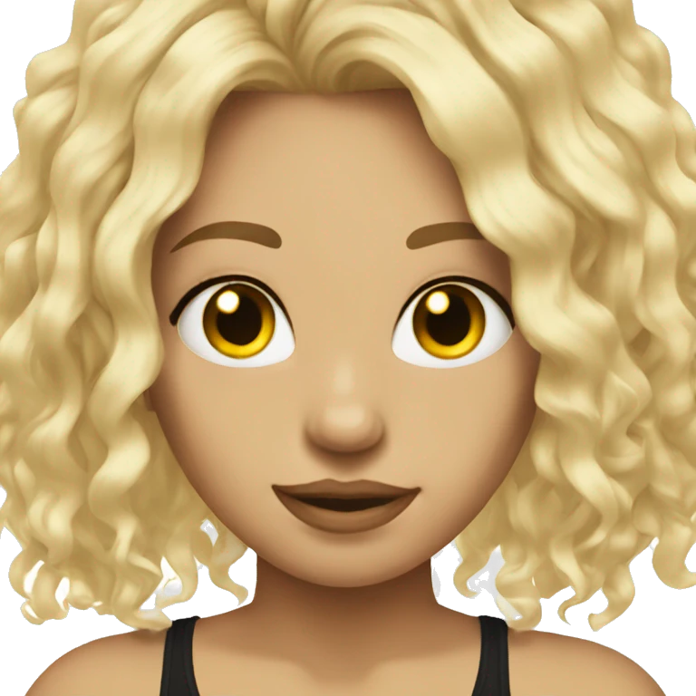 blonde hair loads of tattoos emoji