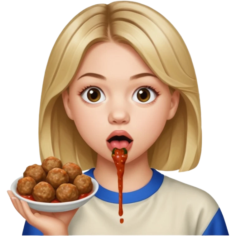 Sydney Sweeney licking Kevin harts meatballs emoji