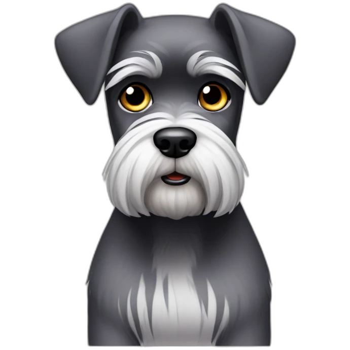 Schnauzer sad emoji