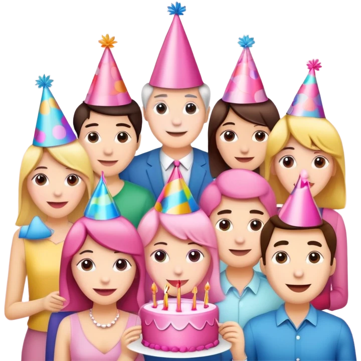 30th birthday pink celebration emoji