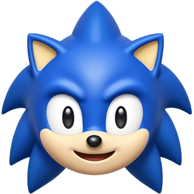 Crie um emoji iPhone do Sonic com expressão de raiva e felicidade entre outros emoji