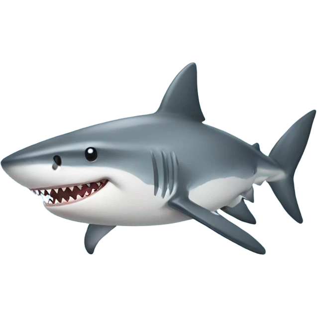 shark with bow emoji