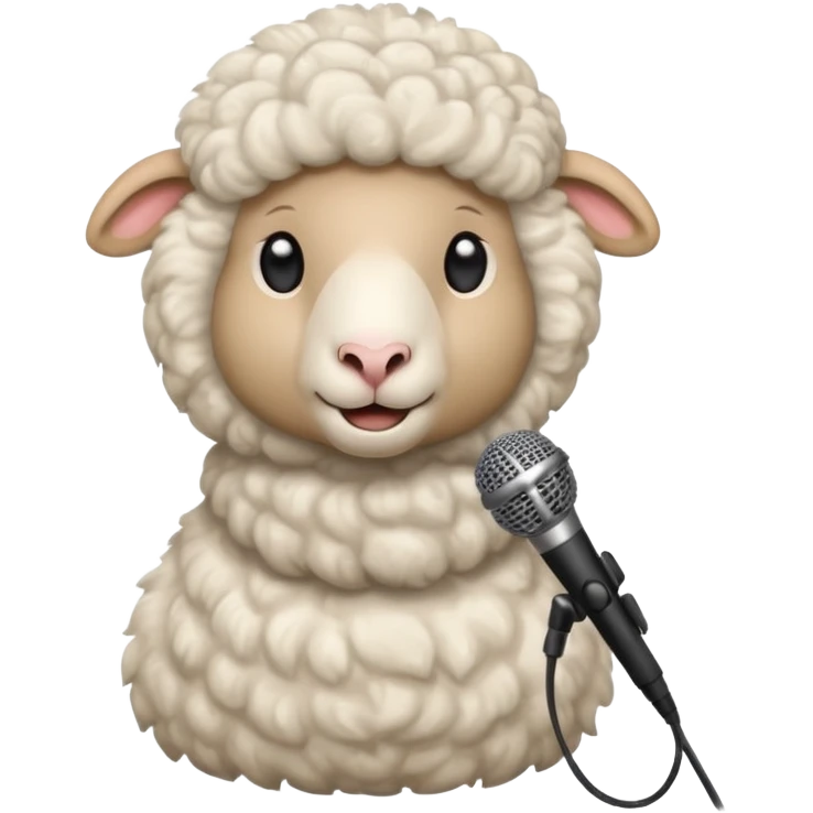 sheep with microphone











 emoji