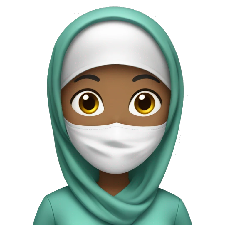 Nurse with hijab emoji