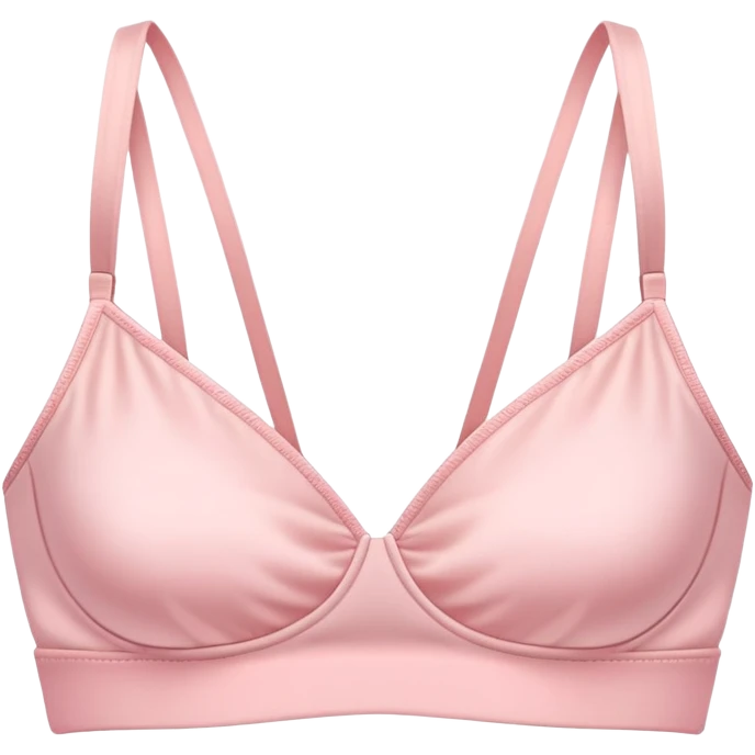 super realistic light pink bralette isolated emoji