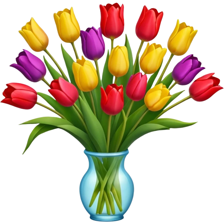 Buque de tulipas emoji