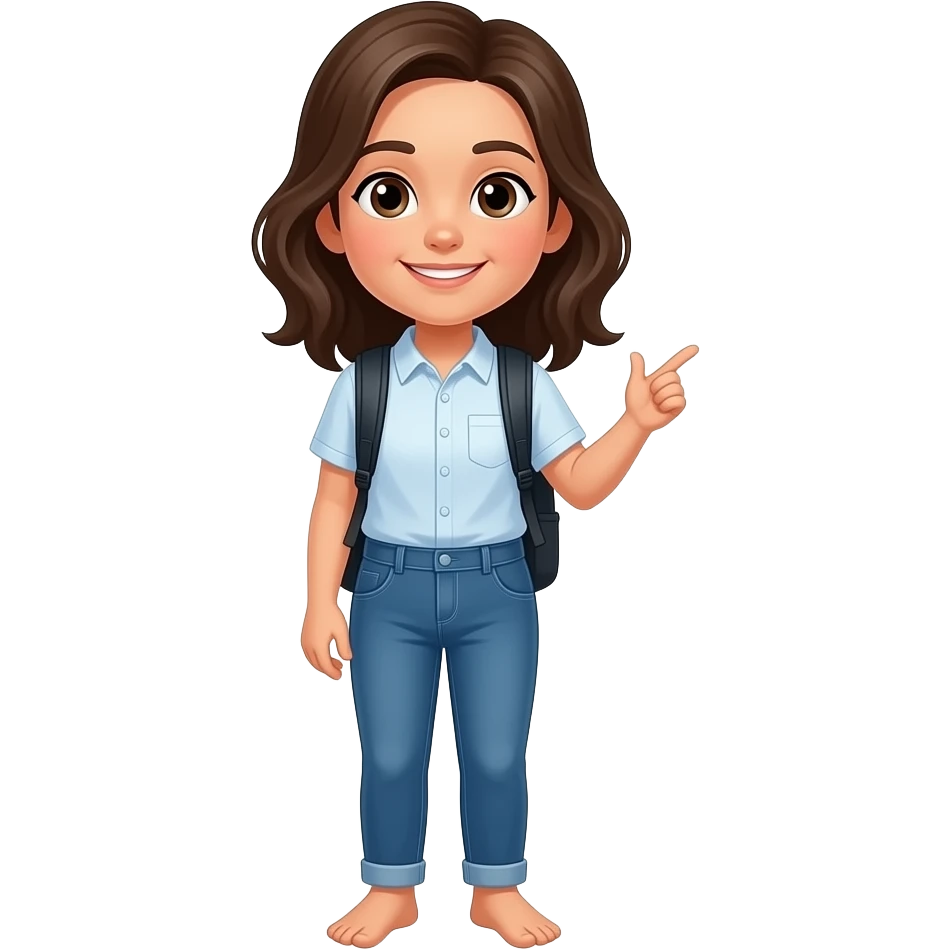 Estudiante descalzo emoji