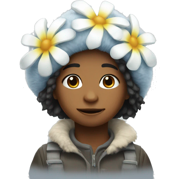 antarctica flower children emoji