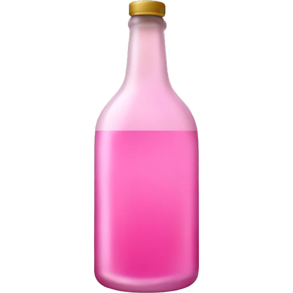 pink alcohol bottle emoji