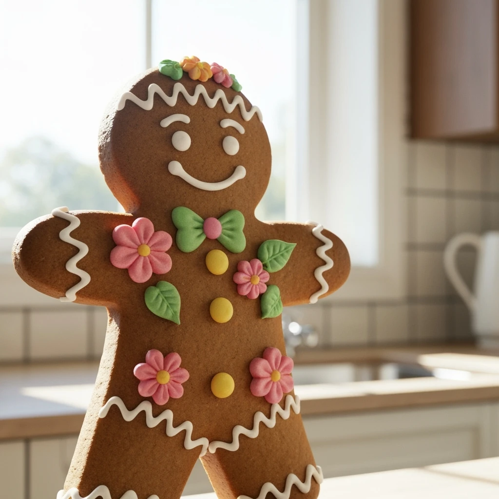 gingerbread man emoji