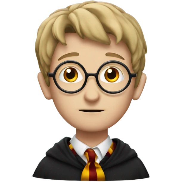 harry potter with bulb over head emoji