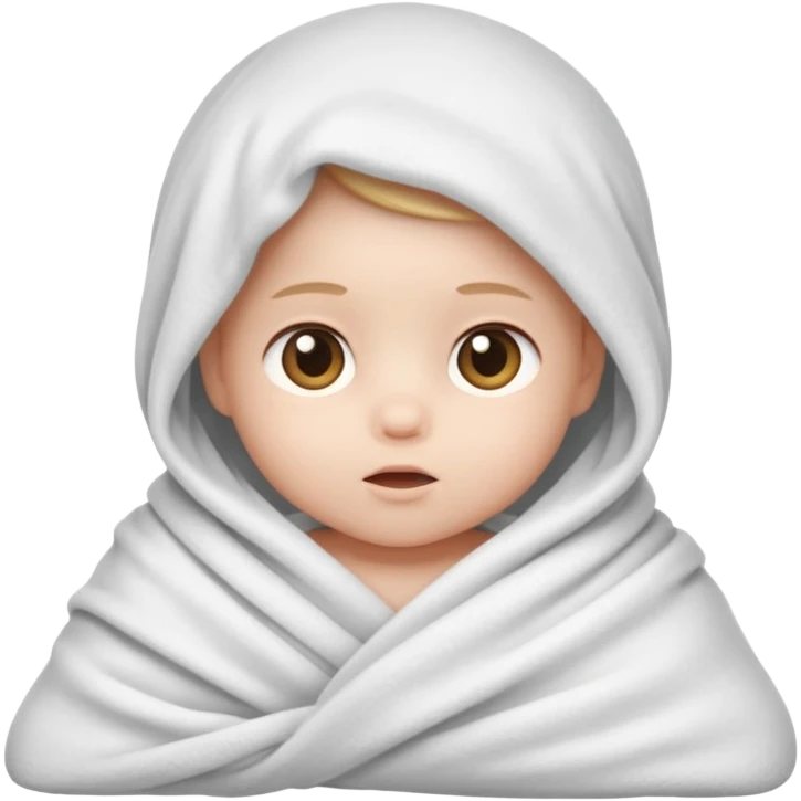 camera with a baby wrapped in a blanket emoji
