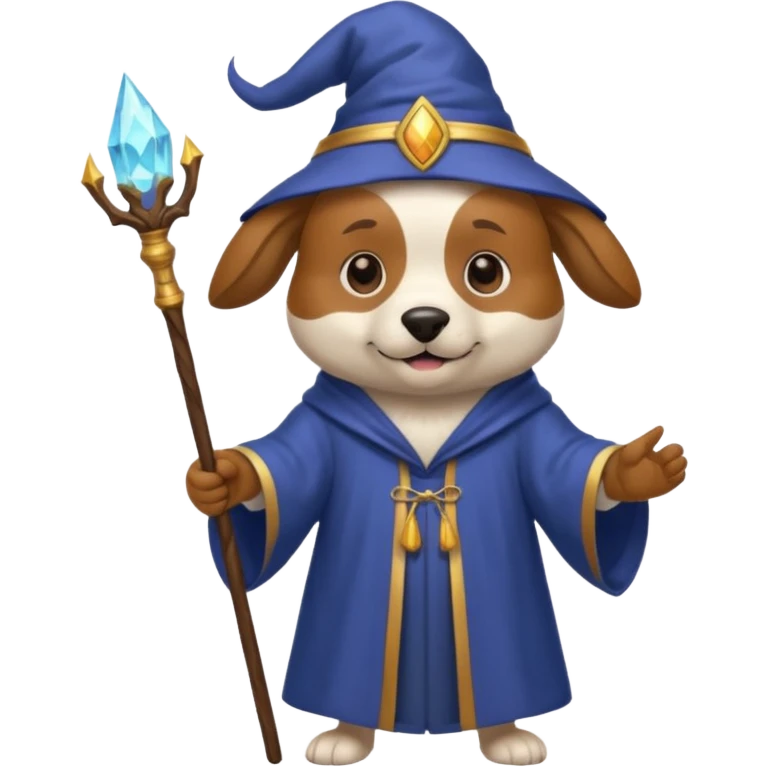 Dog wizard emoji