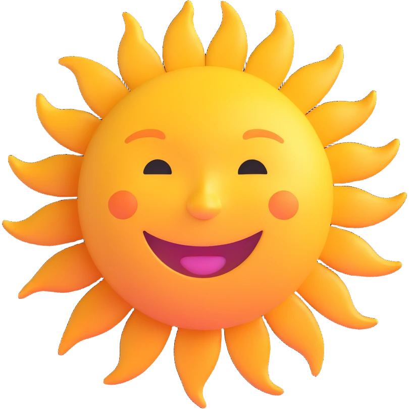 smiling sun emoji