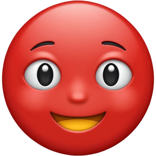 red nought emoji