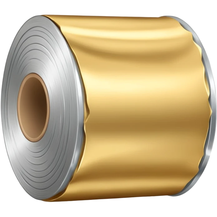 silver foil large thin roll emoji