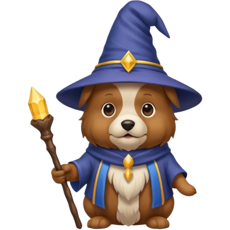 Dog wizard emoji