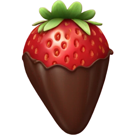 Chocolate strawberry  emoji