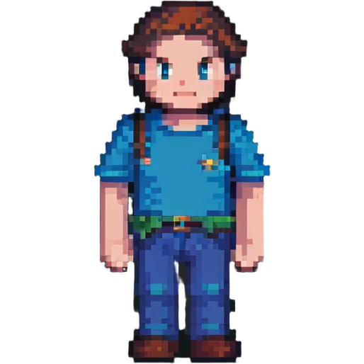Minecraft character Steve pixel art emoji