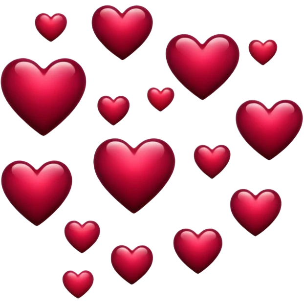 burgundy heart emoji