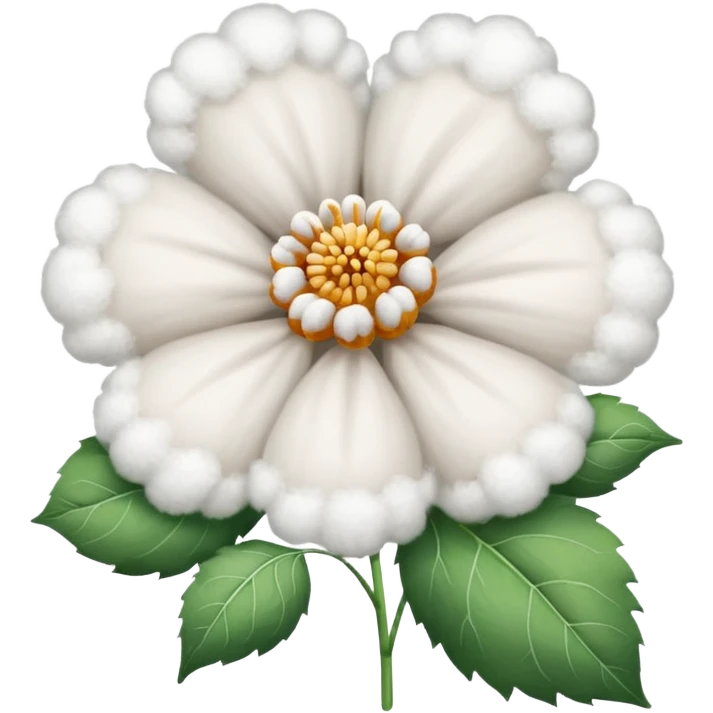 cotton flower emoji emoji
