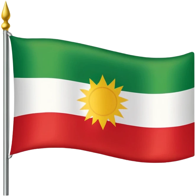 KURDİSTAN FLAG emoji