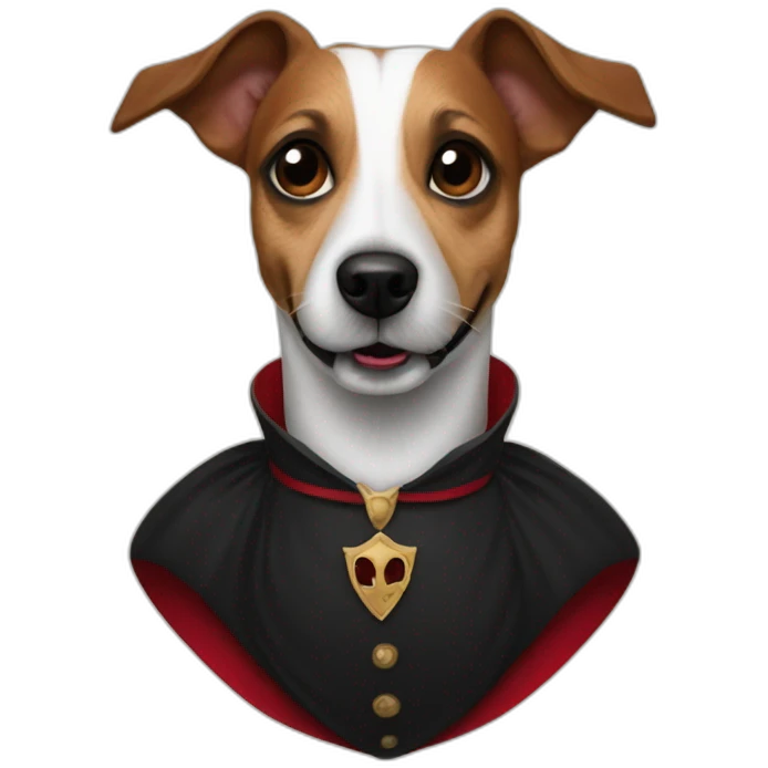 jack russell dracula emoji