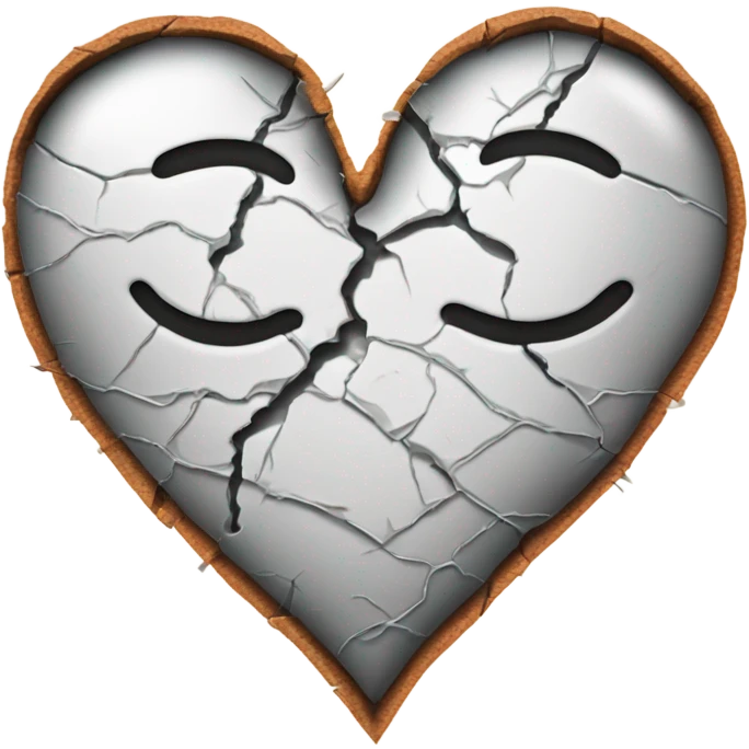 a broken heart with a bandaid on it emoji