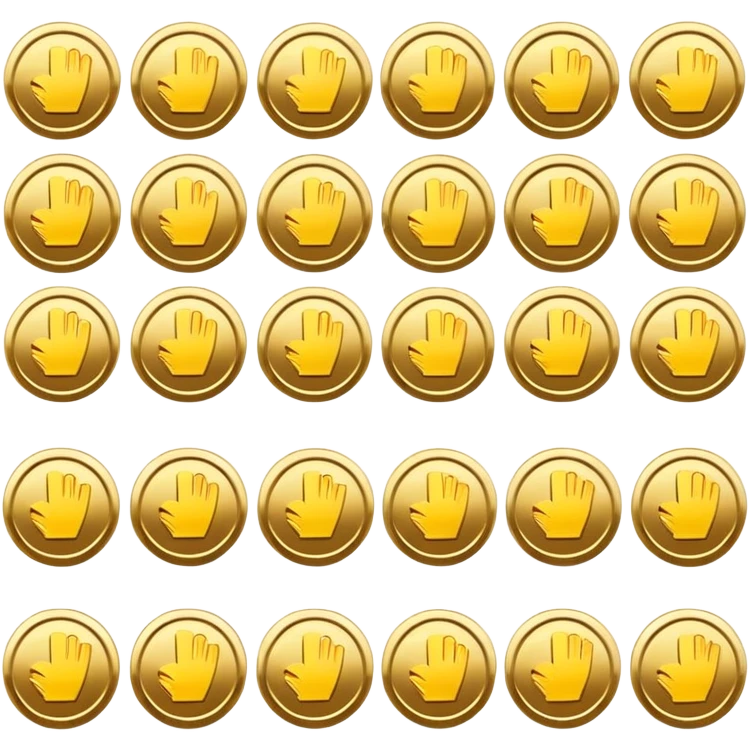 social media followers icone coin emoji