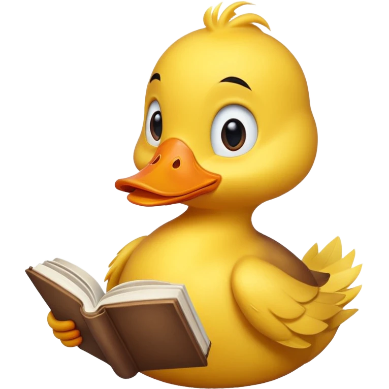 duck with book emoji